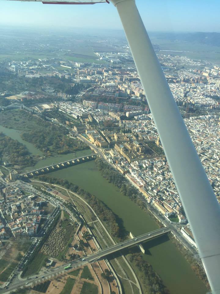 Vista de Córdoba desde avioneta