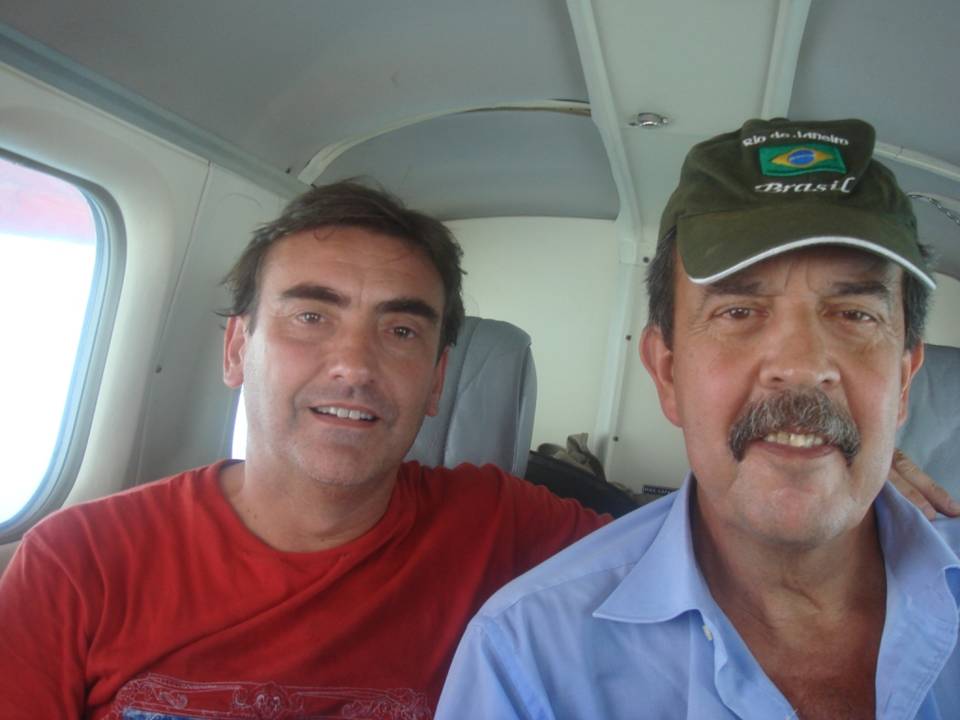 Alfonso Medina y Paco Martínez en vuelo