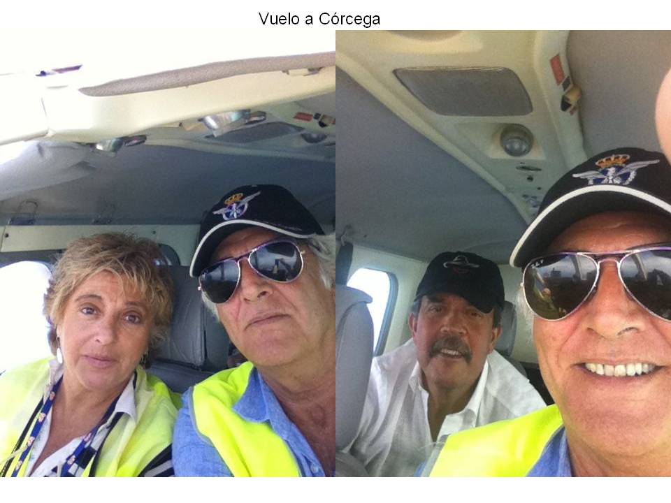 Paloma Requena, José Suárez y Alfonso Medina-Fernández en viaje a Córcega