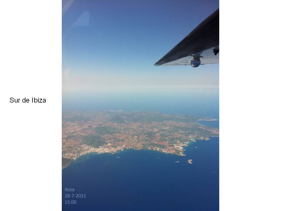 Vista aérea Sur de Ibiza