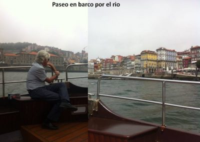 Paseo en barco por el río