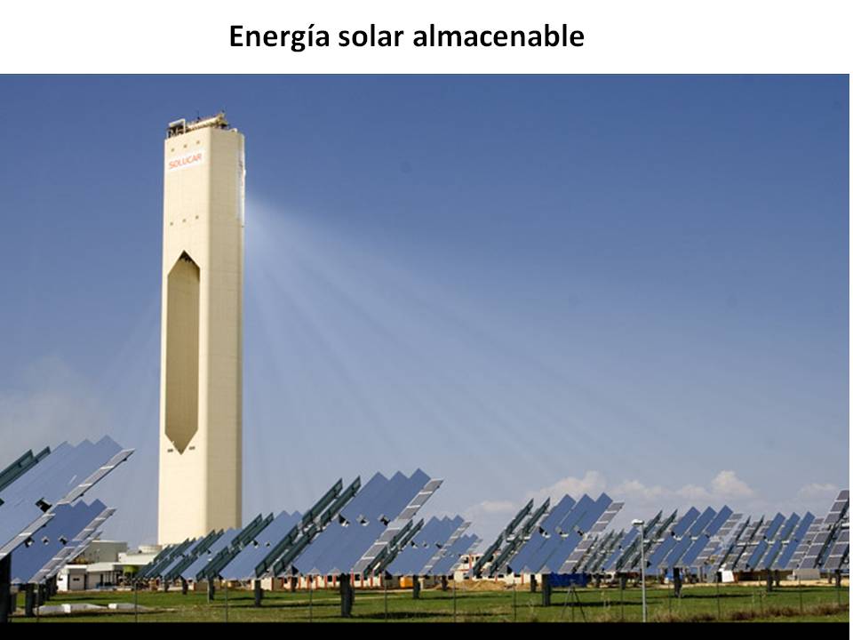 Energía solar almacenable