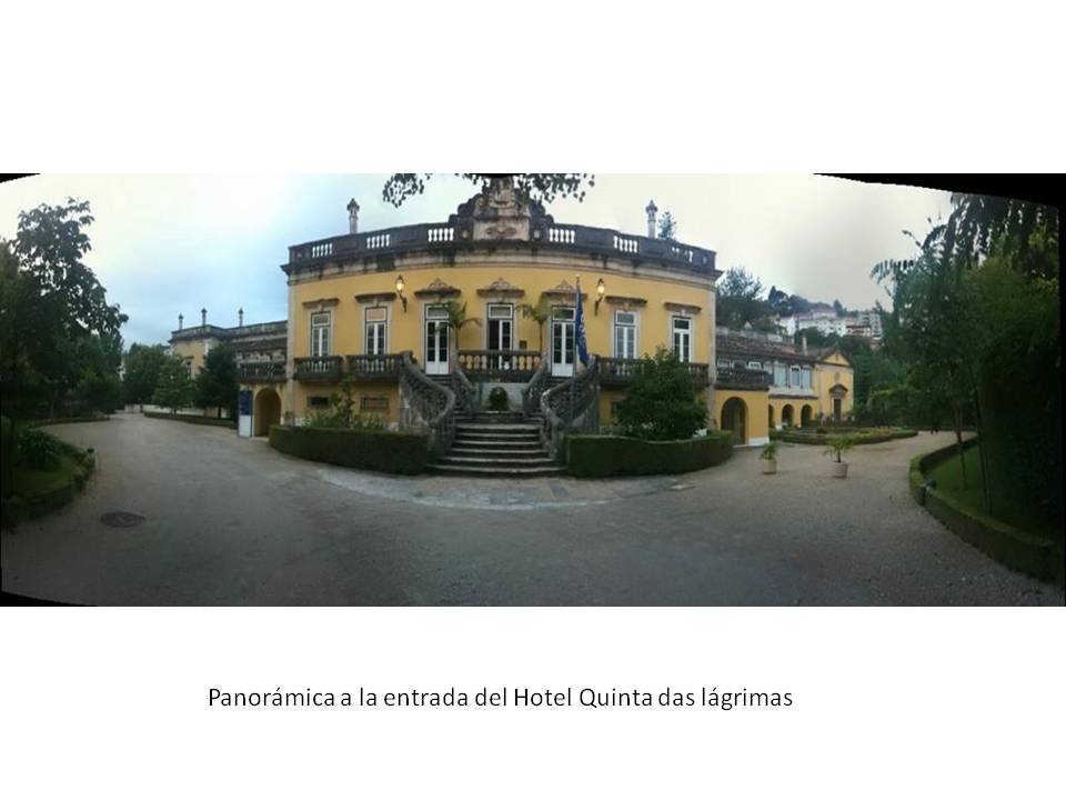 Panorámica a entrada del hotel Quinta Das Lágrimas