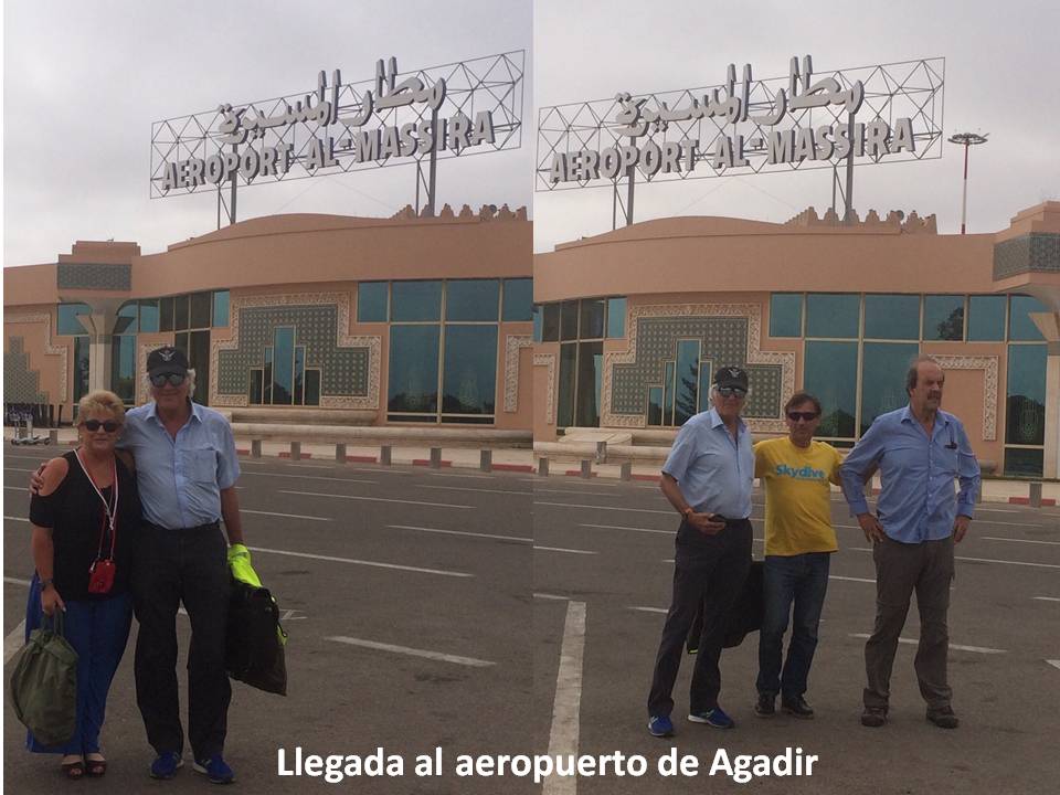 Llegada al aeropuerto de Agadir